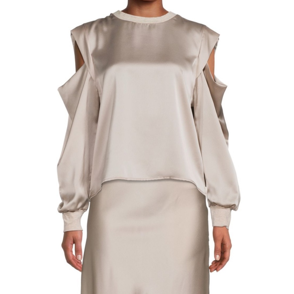 Renee C shirt and skirt - satin